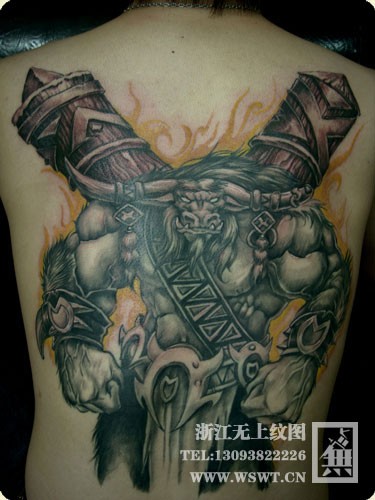 点击大图看下一张:多图-满背纹身图11
