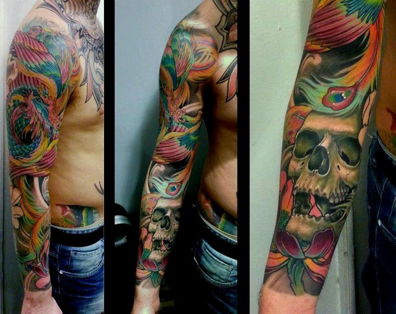 点击大图看下一张：希腊纹身师KOSTAG部分花臂纹身作品图3