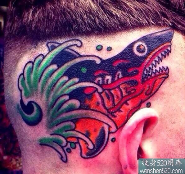 点击大图看下一张:10张头部霸气个性刺青,你敢纹吗?图4