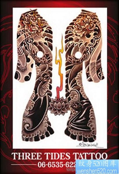 点击大图看下一张:纹身520图库:前胸全胛纹身图片作品