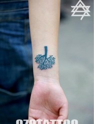手腕树纹身图案