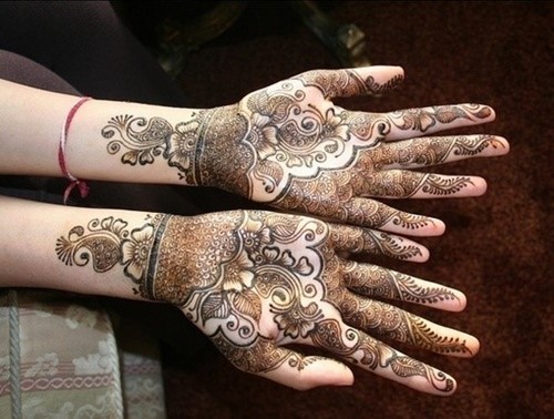 点击大图看下一张：百变手指印度海娜纹身图7
