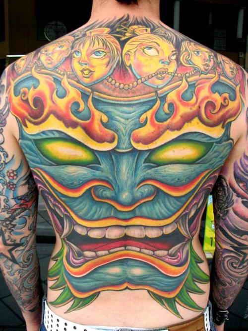 点击大图看下一张:31张精品满背纹身图案图18