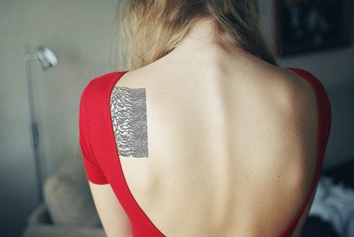 点击大图看下一张：欧美女性背部时尚独特刺青