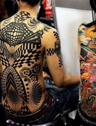 悉尼纹身大会上的满背纹身作品展示