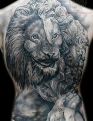 霸气的王者 炫酷的狮子纹身