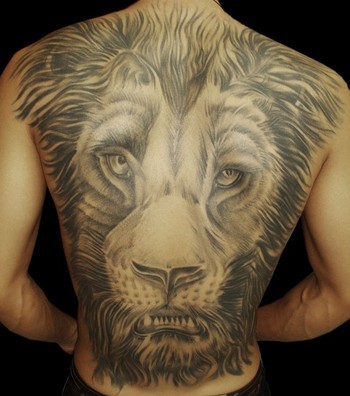 点击大图看下一张：霸气的王者 炫酷的狮子纹身图3