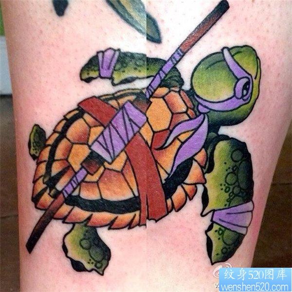点击大图看下一张：忍者神龟纹身图案