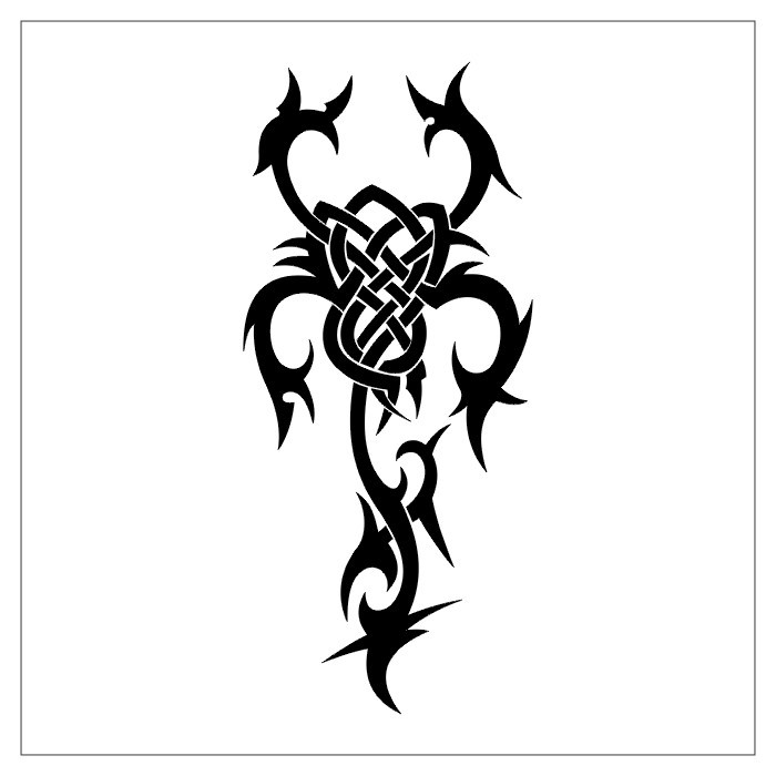 点击大图看下一张：一组蝎子纹身刺青手稿素材图6