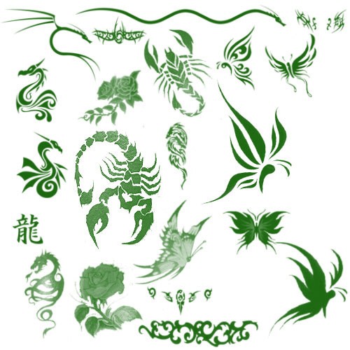 点击大图看下一张：一组蝎子纹身刺青手稿素材图10