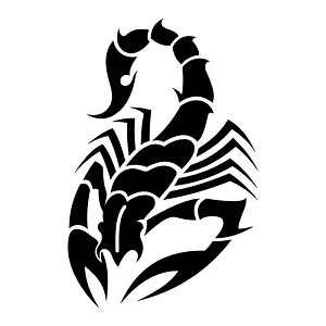 点击大图看下一张：蝎子纹身图片:图腾蝎子纹身图片图案