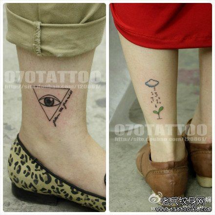 点击大图看下一张:一幅简洁的上帝之眼纹身图片