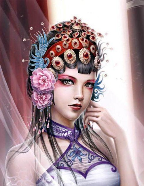 点击大图看下一张:一出纸醉金迷闹剧戏子纹身手稿图7