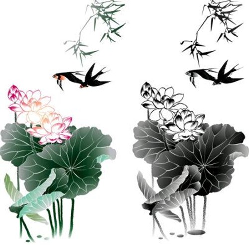 点击大图看下一张:漂亮的花朵纹身作品 手稿欣赏图2