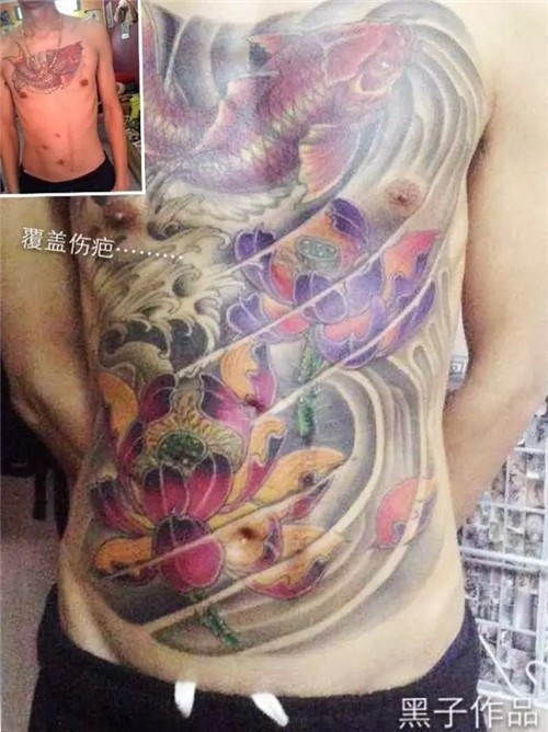 点击大图看下一张：花旦纹身  泼墨纹身   覆盖伤疤纹身   天使纹身图3