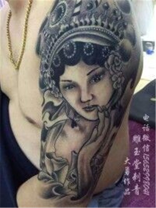 点击大图看下一张：覆盖纹身   汉字纹身  麒麟纹身  花旦纹身图6