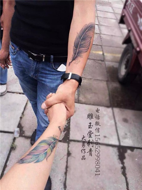 点击大图看下一张：包小臂纹身   情侣纹身   手臂纹身  麒麟纹身  锁骨纹身图3
