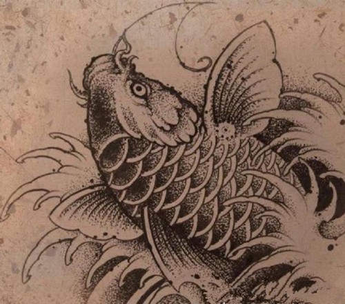 点击大图看下一张：日本传统纹身素材手稿欣赏图5