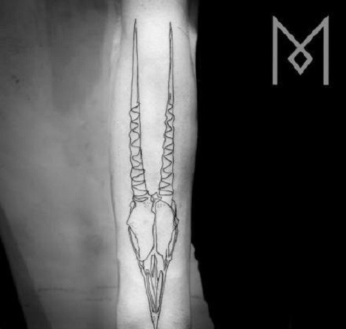 点击大图看下一张：”一笔纹身”，来自现居德国的伊朗纹身艺术家 Mo Ganji图7