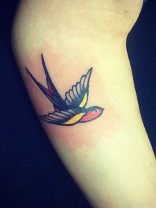 一组美丽可爱动人的小燕子纹身图片