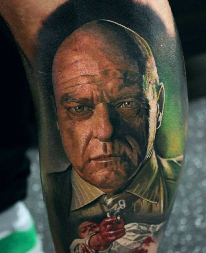 点击大图看下一张：一组非常抢眼的彩色3d图腾刺青(1/5)