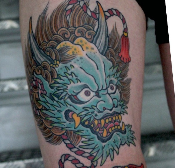 点击大图看下一张：日式传统纹身刺青(2/2)