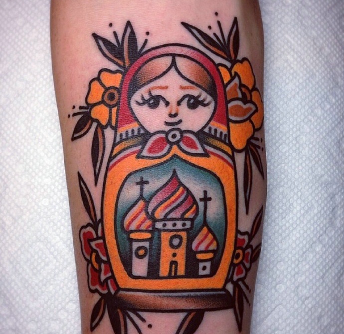 点击大图看下一张:萌萌可爱的手臂彩色卡通纹身(1/1)