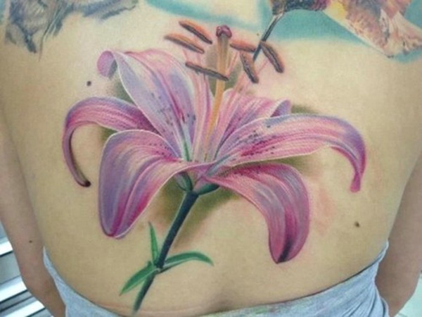 点击大图看下一张：花卉精美独特女生纹身图案(1/1)