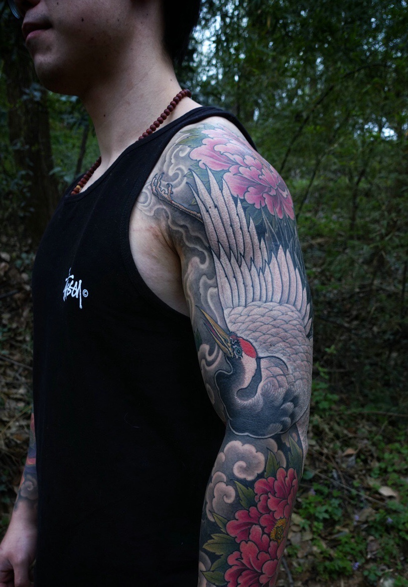 点击大图看下一张：特别有男人味的个性花臂纹身图片(2/2)