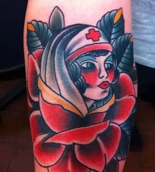 点击大图看下一张:复古欧美风old school纹身图案大全