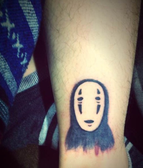 点击大图看下一张：宫崎骏动漫主角纹身日本动漫纹身图案大全