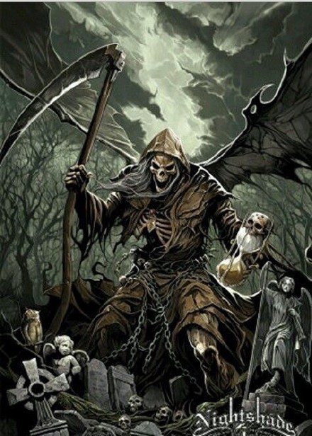 点击大图看下一张:死神来了炫酷帅气的死神纹身素材