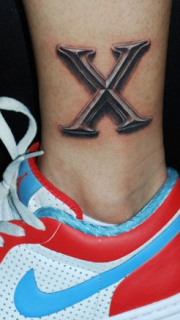 酷帅霸气X纹身图案