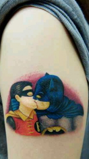 个性的蝙蝠侠纹身图案