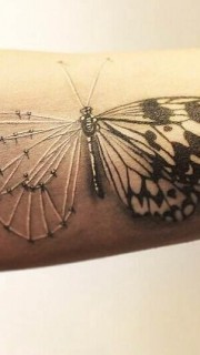 新颖的蝴蝶纹身图案