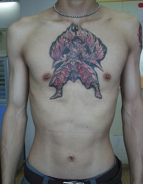 点击大图看下一张：动漫圣斗士星矢的圣衣纹身