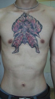 动漫圣斗士星矢的圣衣纹身