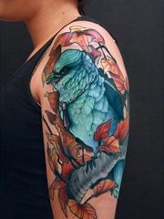 分享一组手臂上的小鸟纹身