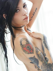让人着迷的一组女生花臂纹身刺青