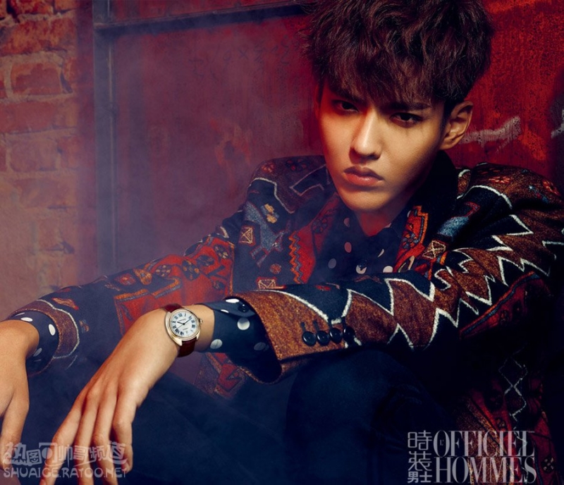 点击大图看下一张:吴亦凡时装男士写真