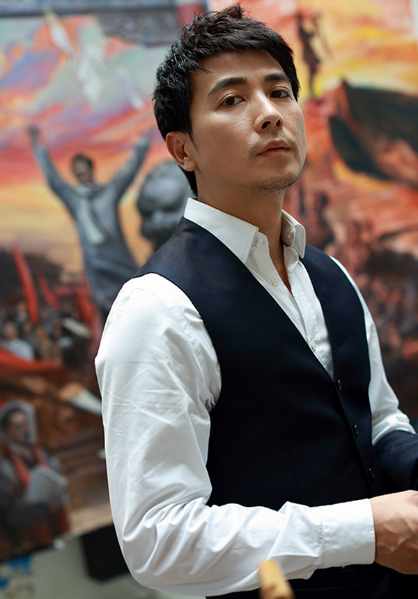 点击大图看下一张:帅哥明星保剑锋新写真演绎成熟时尚大片