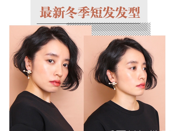 点击大图看下一张：日系清新女生短发这样剪 时尚度爆表