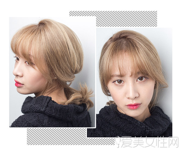 点击大图看下一张：当季发色哪款最流行？ 亚麻色&棕色正当道