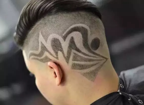 点击大图看下一张：吊炸天的Hair Tattoo又开始流行了
