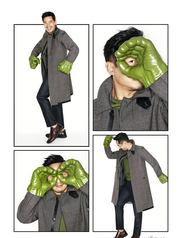 点击大图看下一张：郭晓东绅士男神化身超级MAN