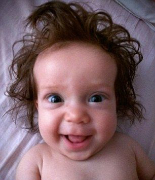 点击大图看下一张：国外萌宝宝个性发型图片大全