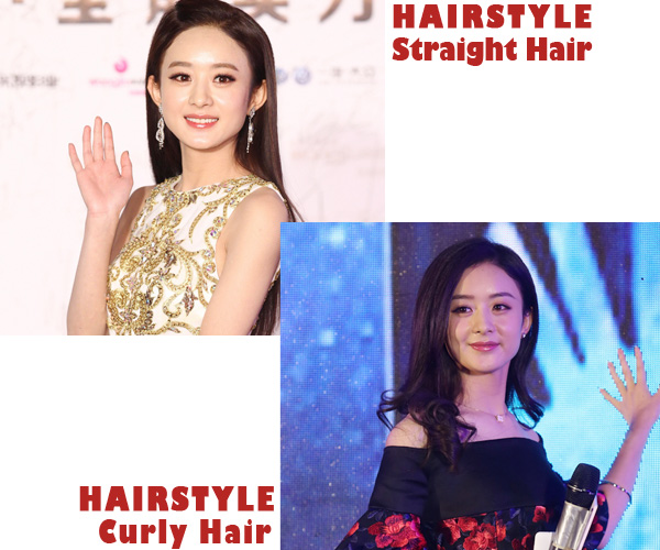 点击大图看下一张：真女神就如此!直发和卷发都能轻松驾驭