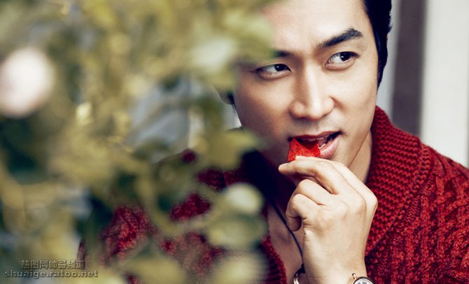 点击大图看下一张：韩国男演员宋承宪封面大片