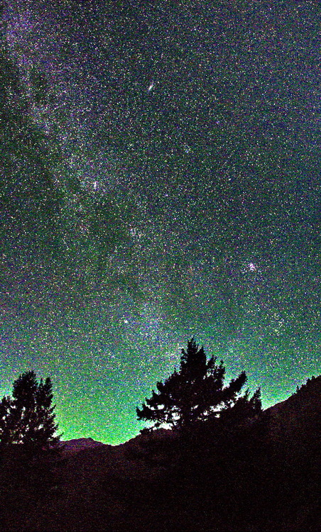 点击大图看下一张：九寨溝星空