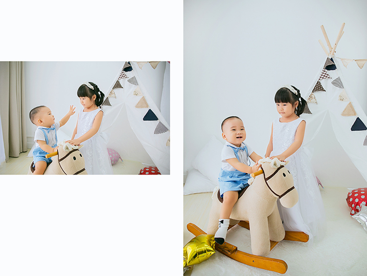 点击大图看下一张:萌萌和乐乐姐弟